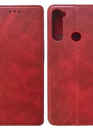 Чехол-книжка black tpu magnet for xiaomi redmi note 8t red