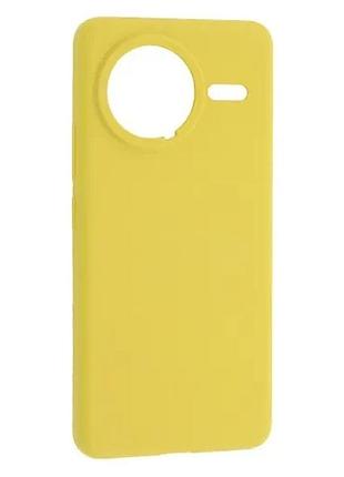 Чехол silicone case luxury для xiaomi poco f7 pro/f7 ultra yellow