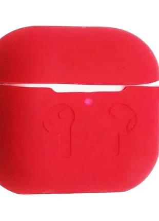 Чехол для airpods 4 силиконовый 2мм тех.пак red