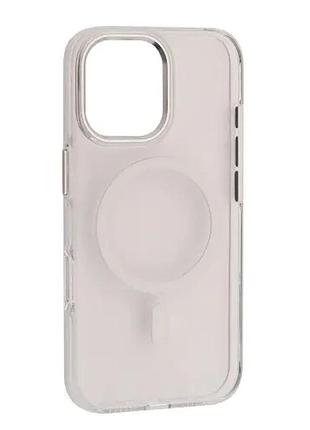 Чехол silver shield magsafe for iphone 17 transparent color