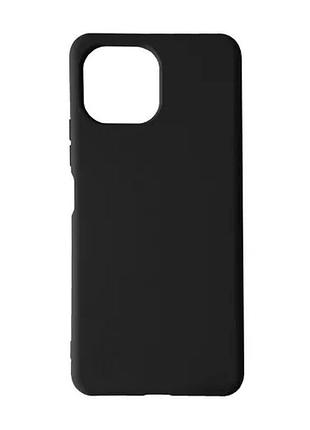 Чехол silicone case full for xiaomi mi 11 lite black