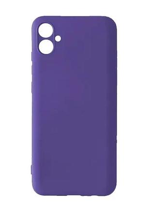 Чохол silicone case camera (no logo) для samsung a04 (a045) lilac