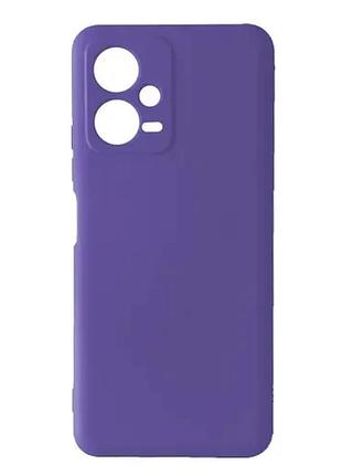 Чохол silicone case camera (no logo) для xiaomi poco x5 5g lilac