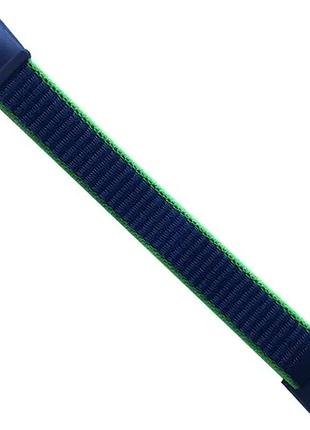 Ремінець для xiaomi mi band 8/9 nylon loop blue green