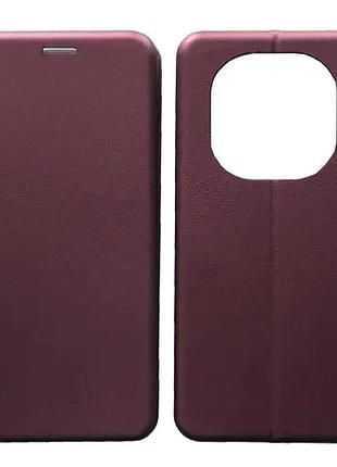 Чохол-книжка level for xiaomi redmi note 14 pro 5g/poco x7 5g marsala