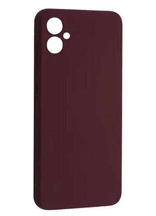 Чохол silicone case luxury для samsung a05 (a055) marsala