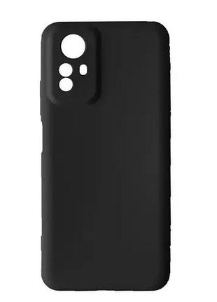 Чехол silicone case camera (no logo) для xiaomi redmi note 12s black