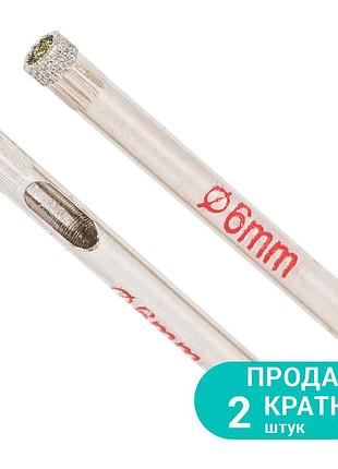 Коронки sigma алмазные по керамике и стеклу ø6 мм (кратно 2 шт)