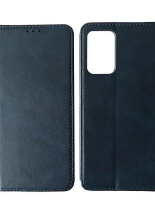 Чехол-книжка black tpu magnet for xiaomi redmi note 10 pro blue