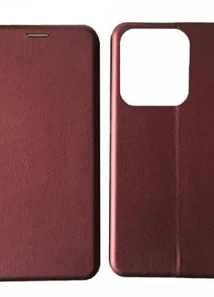 Чехол-книжка level for zte v50 design marsala