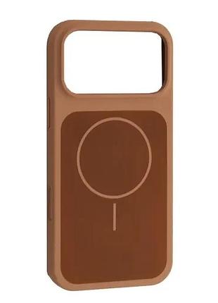 Чехол new silicone case magsafe для iphone 17 pro desert gold