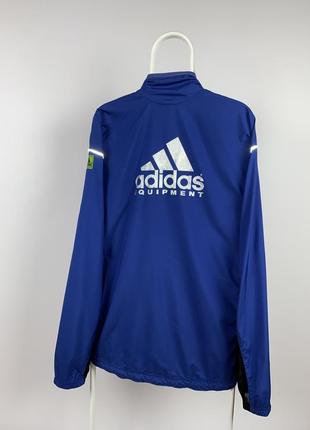 Оригинальная винтажная рефлективная спортивная ветровка куртка adidas equipment2 фото