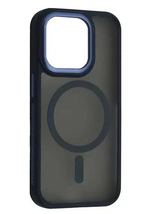 Чехол new matte magsafe for iphone 14 pro max dark blue