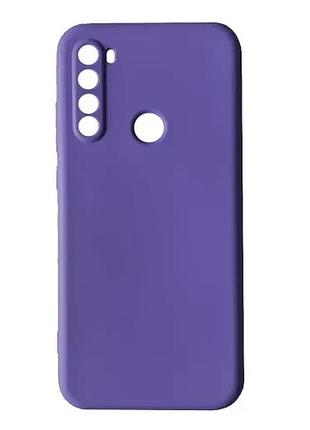 Чехол silicone case camera (no logo) для xiaomi redmi note 8t lilac