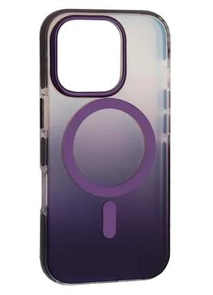 Чехол mystik magsafe case for iphone 16 pro purple