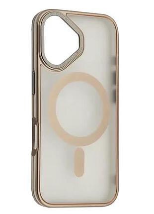 Чохол perfect case with magsafe for iphone 16 titanium gray