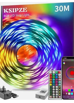 Ksipze 30m світлодіодні стрічки rgb синхронізація кольору зміна кольору, bluetooth 30m