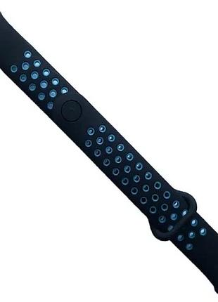 Ремінець для xiaomi mi band 8/9 sport black blue