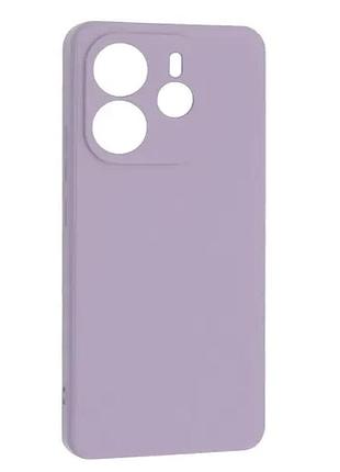 Чехол silicone case full for xiaomi redmi note 14 4g global version lilac