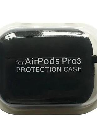Чохол для airpods pro 3 silicone case/microfiber black