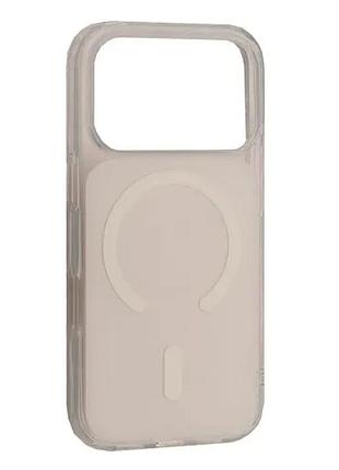 Чехол clear color case magsafe (pс+tpu) для iphone 17 pro max white