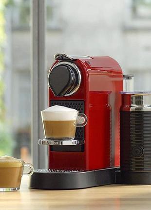 Кофемашина капсульная nespresso citiz&milk для капсул nespresso original, cherry red