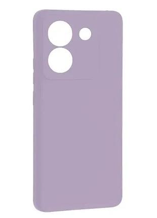 Чехол silicone case full for xiaomi poco m7 pro 5g lilac