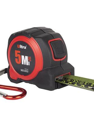 Рулетка ultra quicktape магнитная обрезиненная нейлоновое покрытие двухстороннее полотно/зацеп автостоп 5 м х 32 мм