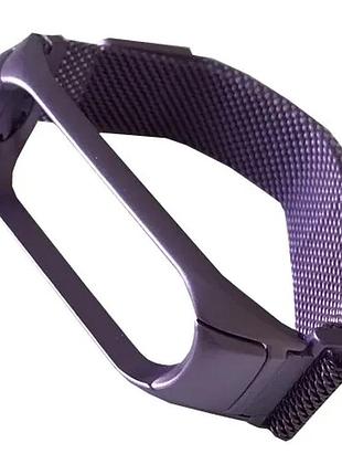 Ремінець для xiaomi mi band 3/4/5/6 milanese loop glicine