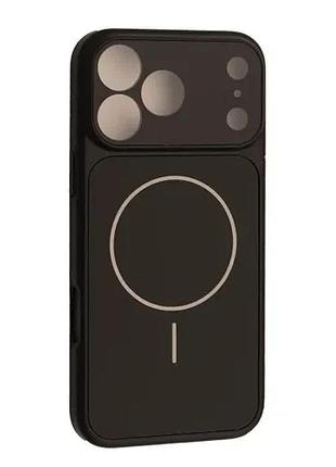 Чехол new ag glass magsafe case for iphone 17 pro black
