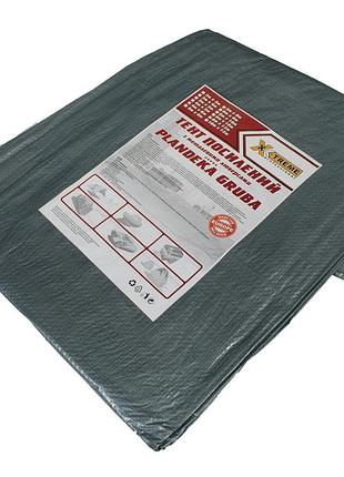 Тент 100 г/м2 4*6м "grey"тарпауліновий тент від дощу