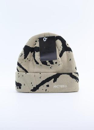 Arcteryx шапка чоловіча / шапки чоловічі / артерікс / arc'teryx / шапка підліткова / шапки підліткові, шапка жіноча, шапки жіночі бежевый