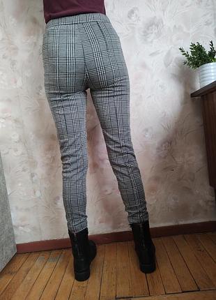 Брюки 160823/ 🖤жіночі штани брюки /завужені штани в клітинку 3