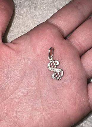 Срібна підвіска $ 2