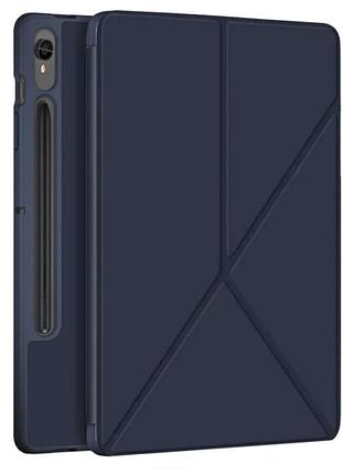 Чехол primolux transformer для планшета samsung galaxy tab s10 fe (sm-x520 / sm-x526) - dark blue