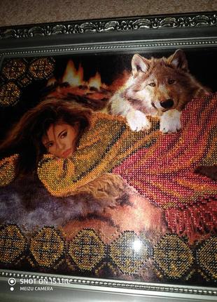 Картина ,,біля вогню,,