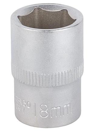 Насадка шестигранная sigma crv mid короткая 1/2" 18 мм