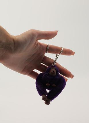 Мавпа kipling, мавпочка kipling, брелок мавпочка, брелок kipling, кіплінг, мавпочка кіплінг баклажанний