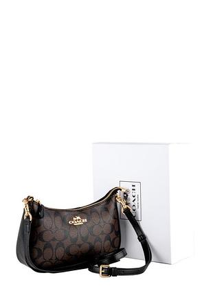 Жіноча сумка coach bolso de hombro teri темно-коричневий