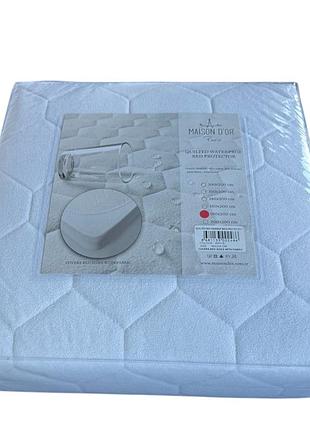 Водонепроницаемый наматрасник - чехол maison d'or quilted waterprof 180-200 +30 см белый