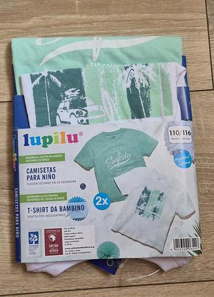 Дитяча футболка для хлопчиків 2шт lupilu 110/116