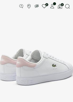 Шкіряні кеди lacoste, 38р