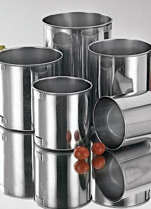 Кружки стандарт нержавеющие со съемными ручками v 0.2 \ 0.25 \ 0.4 \ 0.55 \ 0.9 л ( 5 шт ).aba-opt