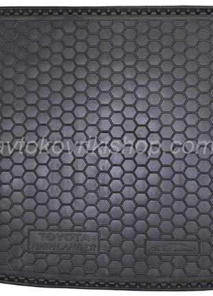 Гумовий килимок багажника toyota highlander 2014- (7 місць) avto-gumm