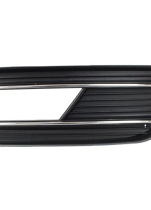 Audi a4 b8 fl 11-15 з галогенками муляж решітки в бампер справа