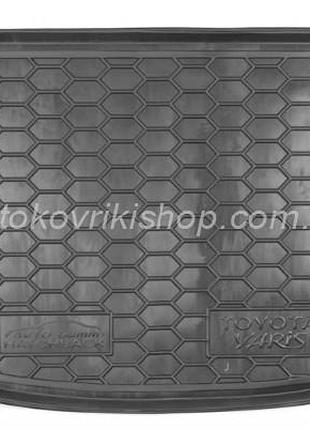 Резиновый коврик багажника toyota yaris iii 2015- (верхняя полка) avto-gumm