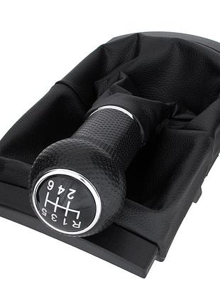 Ручка кпп seat cordoba ii 02-09 чорна + сильфон з рамкою 6 передач