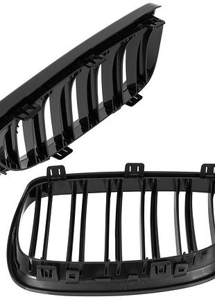 Решетка радиатора ноздри bmw 3 e92 e93 06-10 black glossy double bar