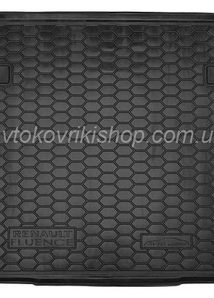 Резиновый коврик багажника renault fluence 2009- avto-gumm