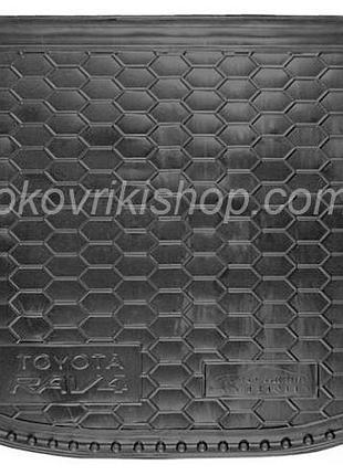 Резиновый коврик багажника toyota rav4 2016- (hybrid) avto-gumm
